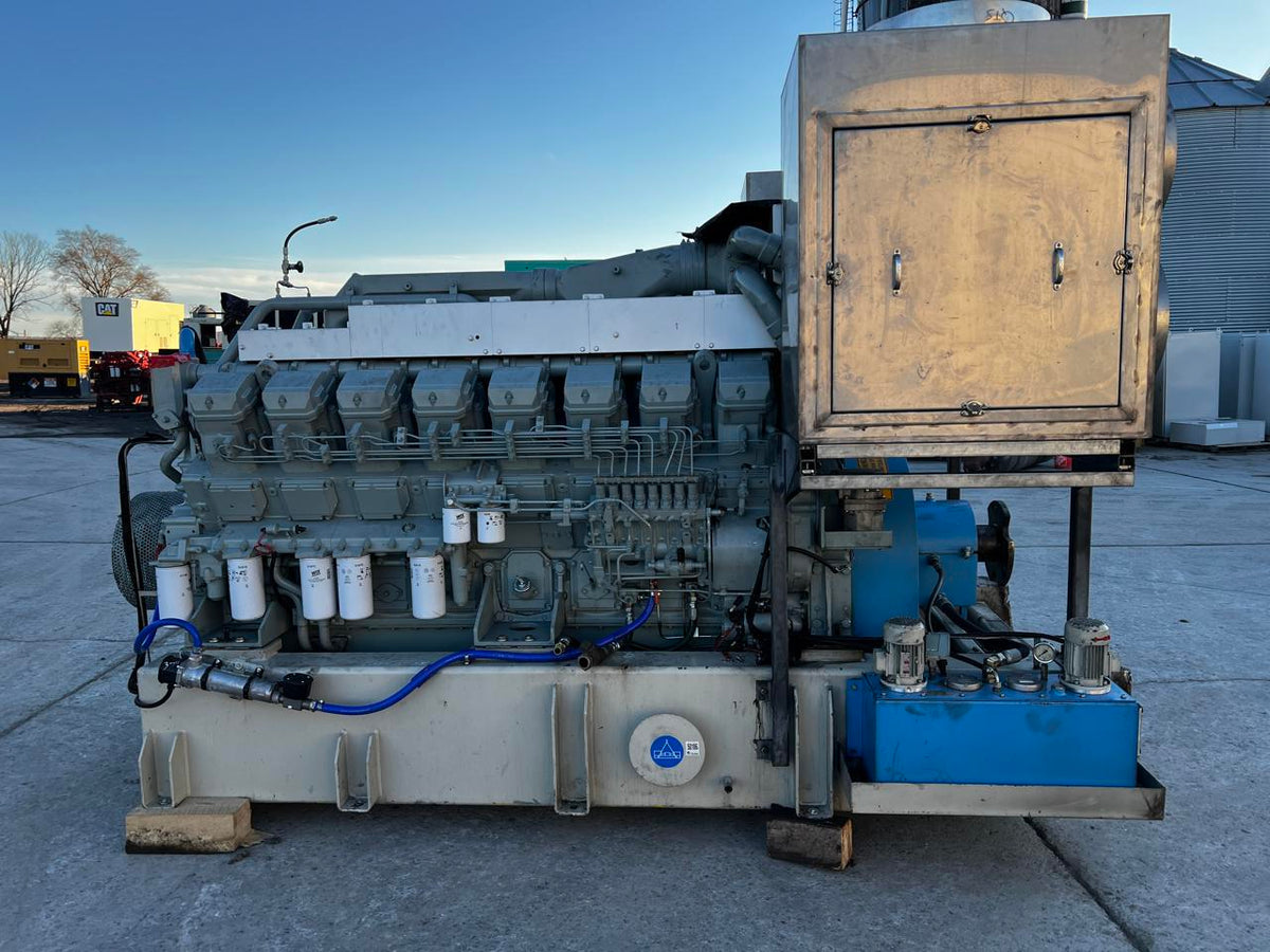 S16R Mitsubishi Diesel Engine with less than 500 hours since New.  Taken out of a data center Backup Generator US EPA Tier 2 Pre Emissions Year  2014 DSLP1290