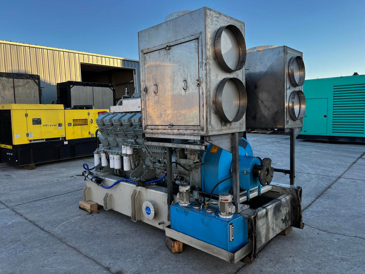 S16R Mitsubishi Diesel Engine with less than 500 hours since New.  Taken out of a data center Backup Generator US EPA Tier 2 Pre Emissions Year  2014 DSLP1290
