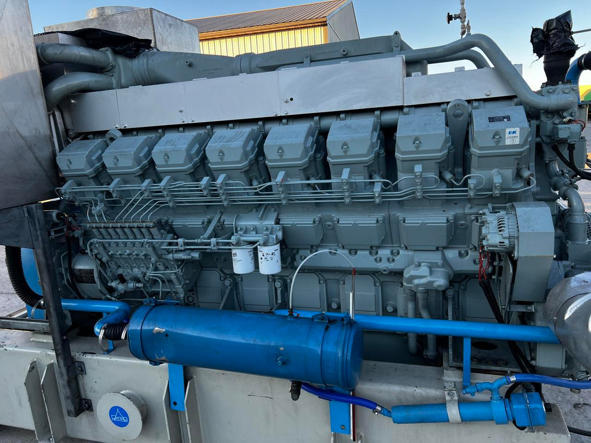 S16R Mitsubishi Diesel Engine with less than 500 hours since New.  Taken out of a data center Backup Generator US EPA Tier 2 Pre Emissions Year  2014 DSLP1290