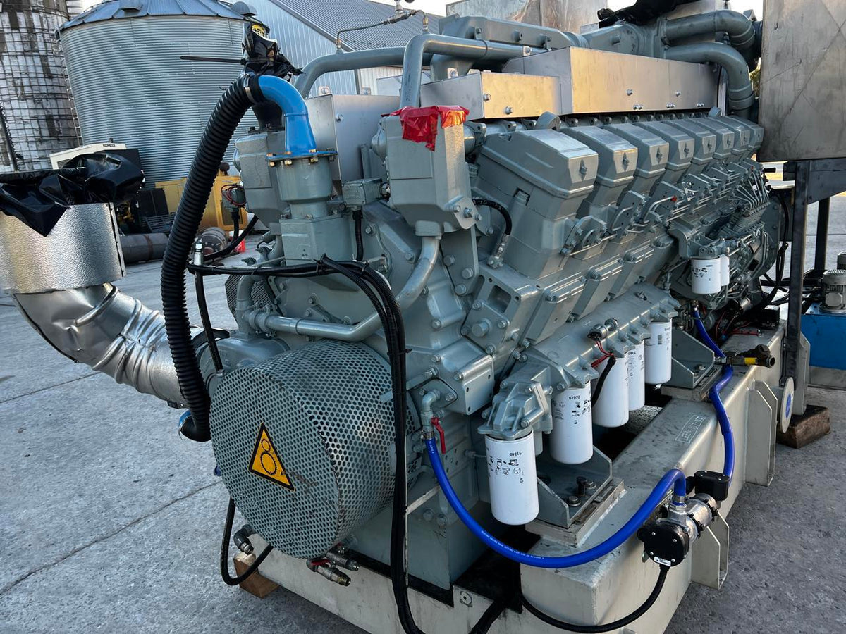 S16R Mitsubishi Diesel Engine with less than 500 hours since New.  Taken out of a data center Backup Generator US EPA Tier 2 Pre Emissions Year  2014 DSLP1290