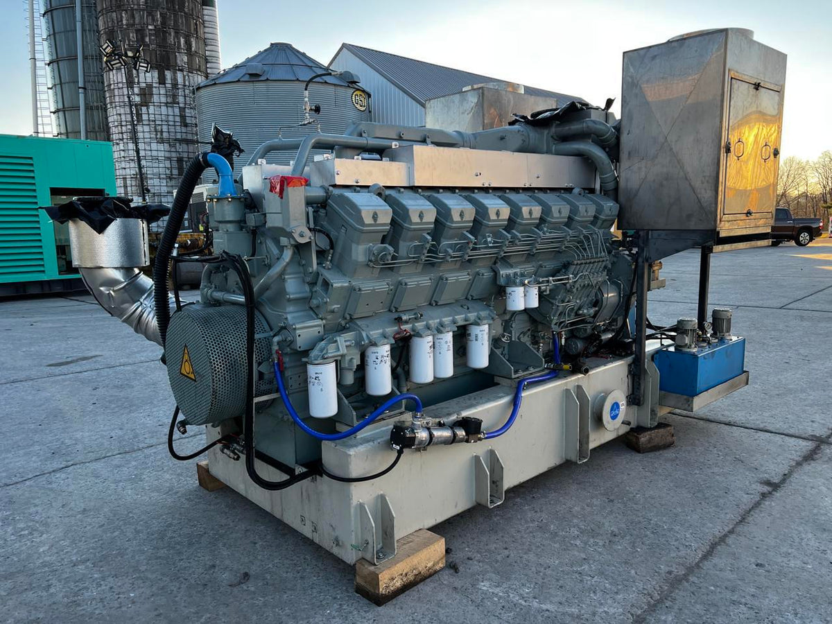 S16R Mitsubishi Diesel Engine with less than 500 hours since New.  Taken out of a data center Backup Generator US EPA Tier 2 Pre Emissions Year  2014 DSLP1290