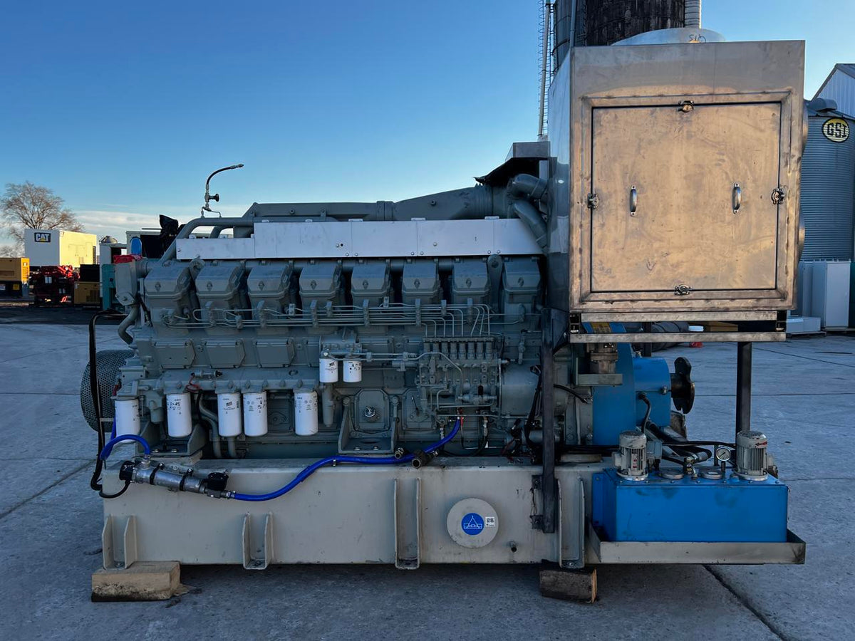 S16R Mitsubishi Diesel Engine with less than 500 hours since New.  Taken out of a data center Backup Generator US EPA Tier 2 Pre Emissions Year  2014 DSLP1290