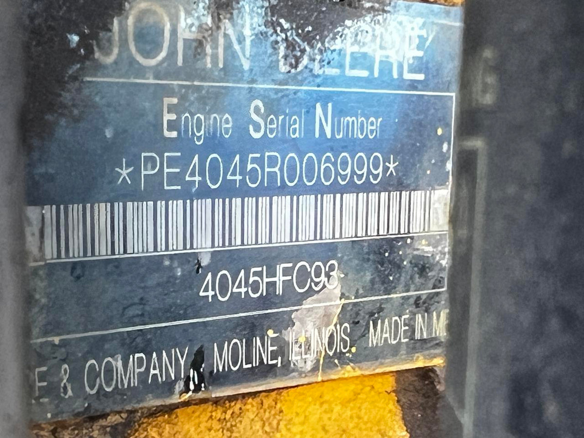 4.5 John Deere Diesel Power Unit with Radiator and Controller.  No exhaust Treatment Needed.   No EGR or DPF
