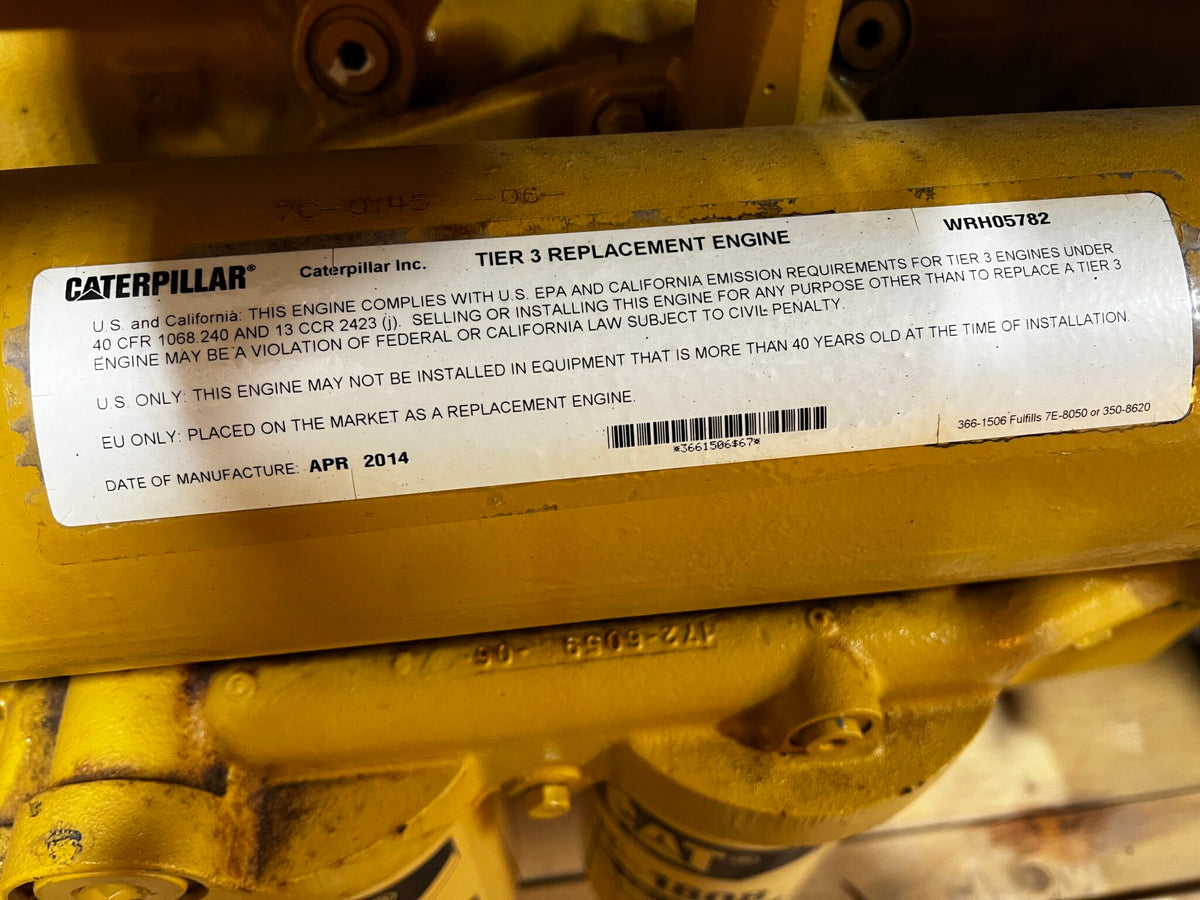 C18 CAT Industrial Engine 630 HP Engine Year 2014 DSLP1292