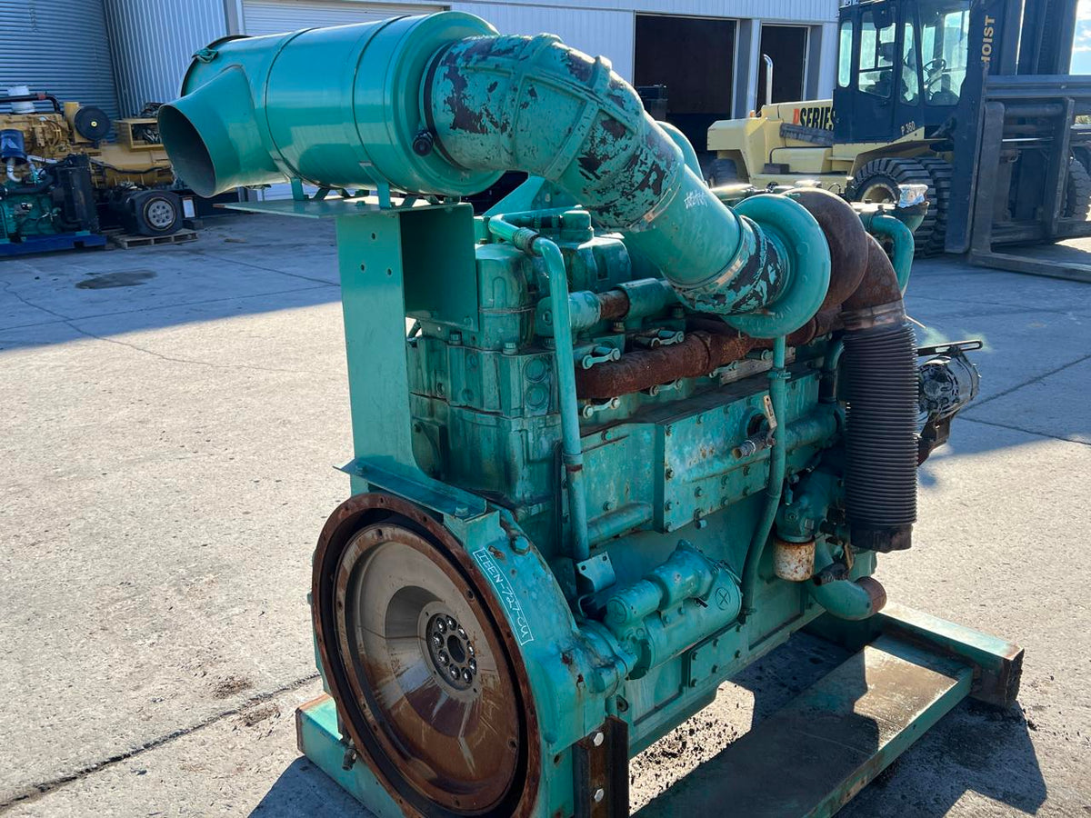 KTA19GS Industrial Generator Engine 750 Hours since new 685 HP @ 1800 RPM DSLP1293