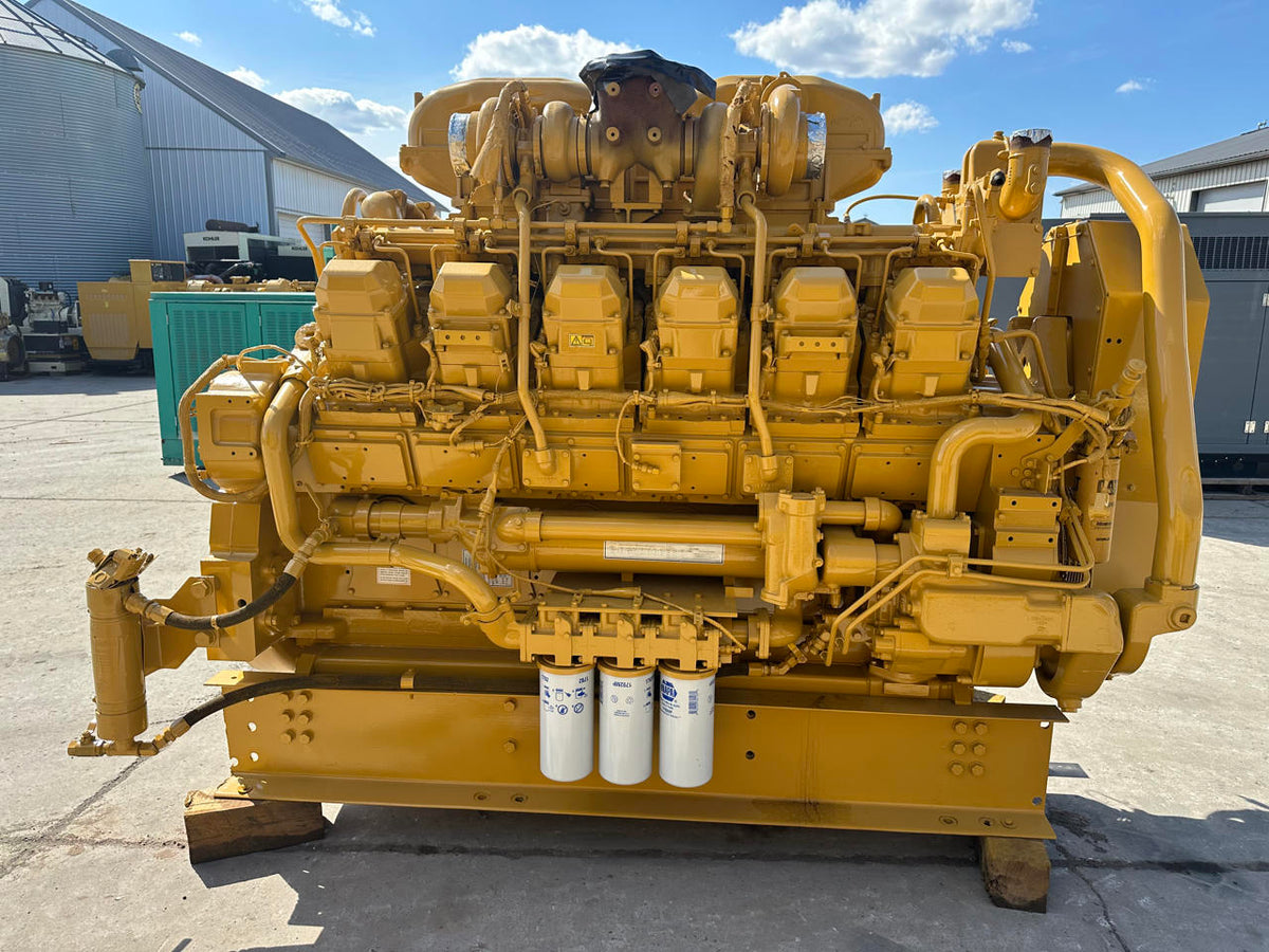 3512B CAT Industrial Engine Take Out of Genset 750 Hours since new DSLP1296