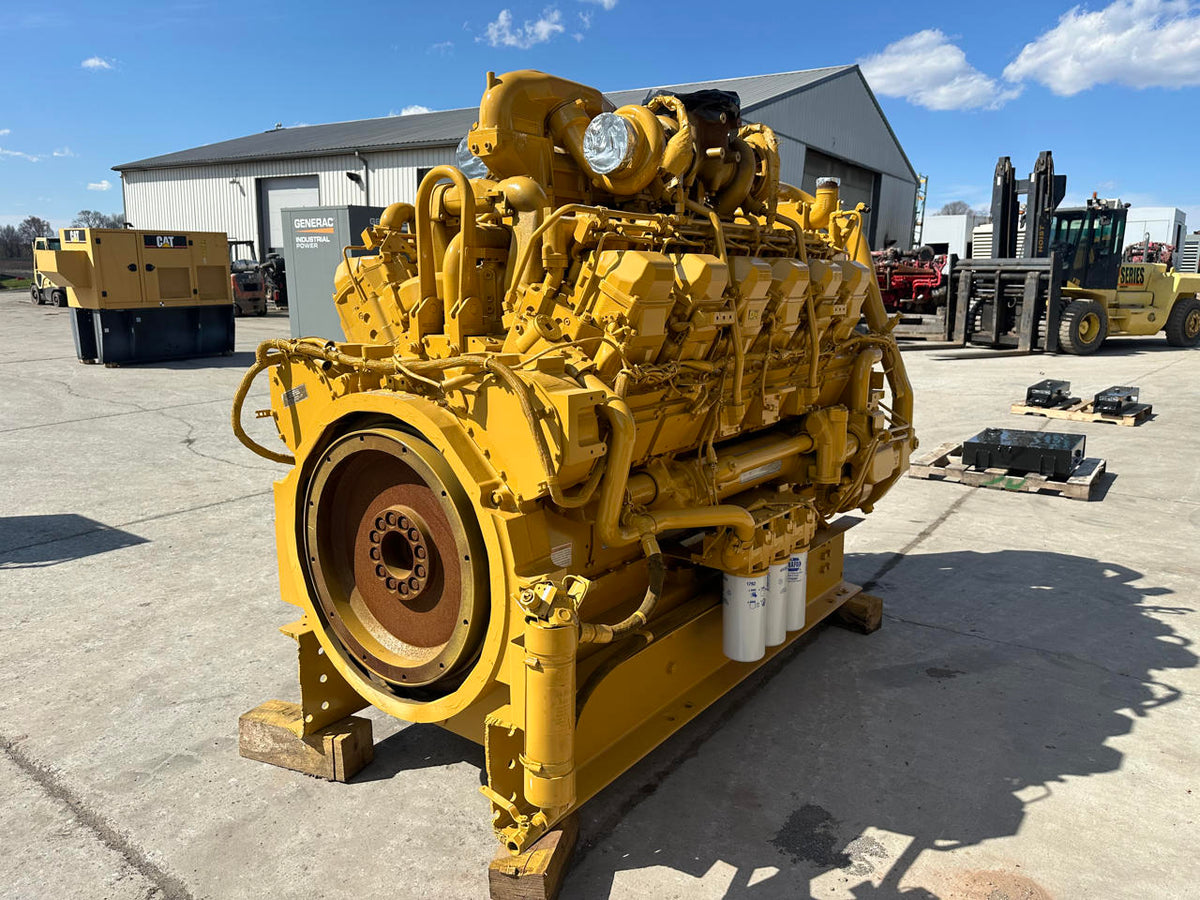 3512B CAT Industrial Engine Take Out of Genset 750 Hours since new DSLP1296