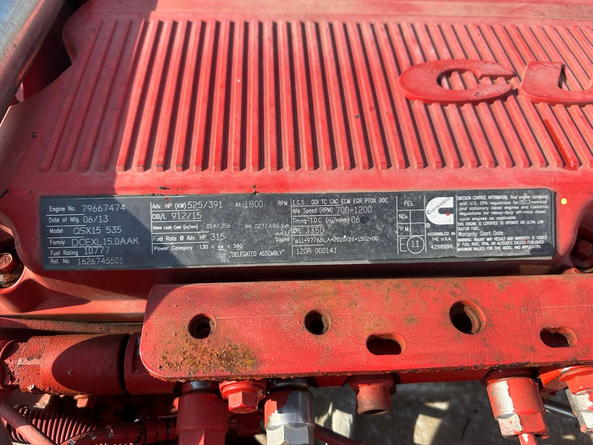 QSX15 525 HP Industrial Engine Takeout of Air Compressor US EPA Tier 4 DSLP1299