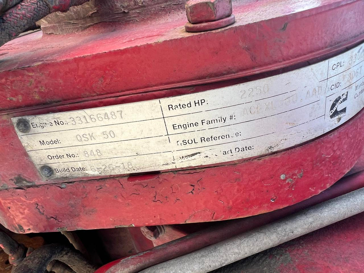 QSK 50 Cummins Industrial Fracking Engine US EPA Tier 3 Pre Emission Engine DSLP1304