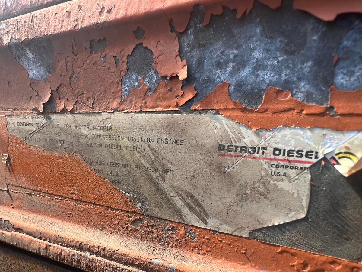14 Liter Series 60 DDEC5 Detroit Diesel, Good Used Engine Takeout of EH750-3 off Road Truck