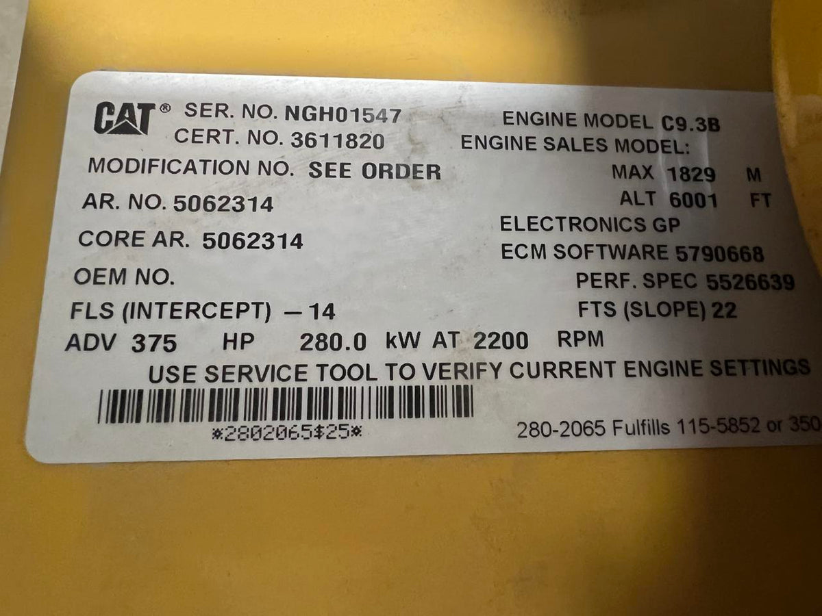 C9.3B CAT EnginePower Unit with Radiator  Year  2019 New Surplus US EPA Tier 4 DSLP1313