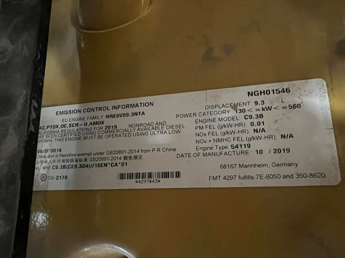C9.3B CAT EnginePower Unit with Radiator  Year  2019 New Surplus US EPA Tier 4 DSLP1314