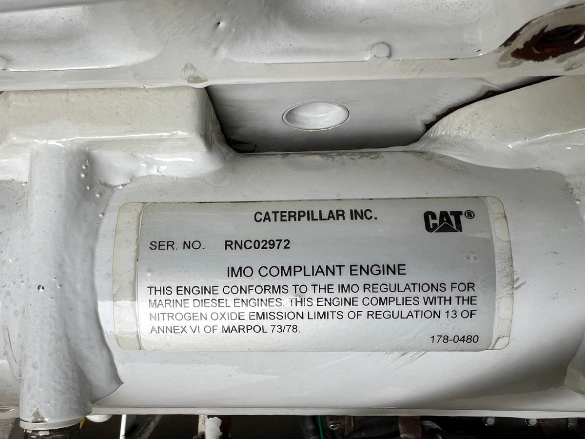 CAT C32 Marine Engine with Heat Exchanger and Sea Water Pump 1800 HP YEAR  2007 DSLP1315