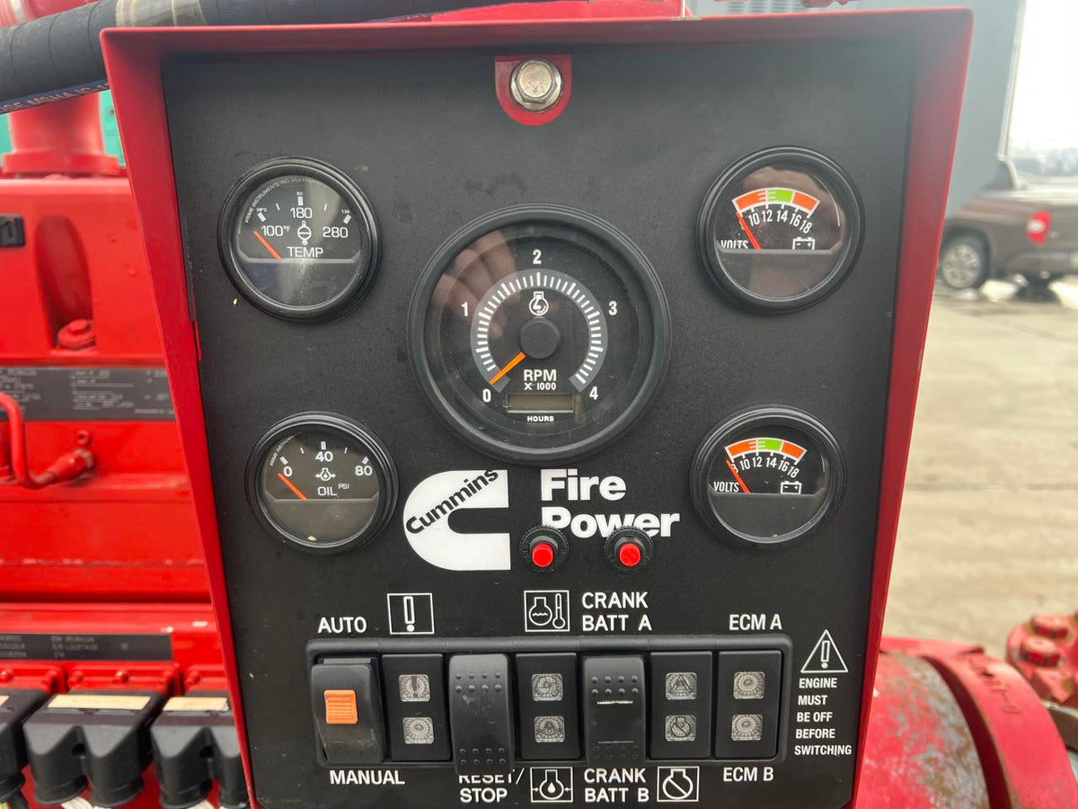 QSM11 Cummins Fire Pump System with Heat Exchanger Cooling System, Year 2006