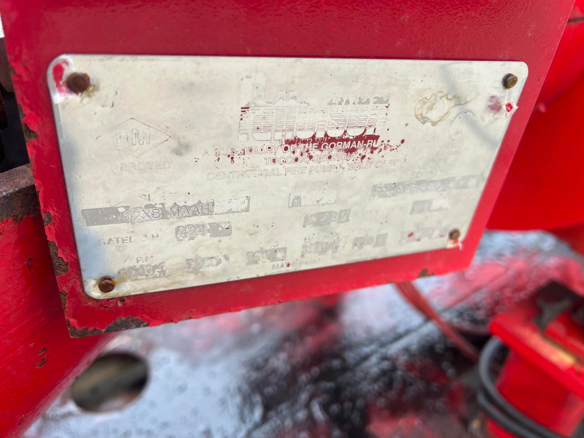 QSM11 Cummins Fire Pump System with Heat Exchanger Cooling System, Year 2006