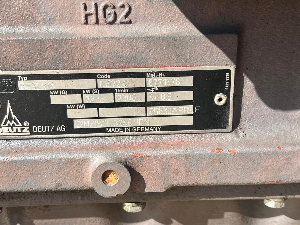 Deutz BF4L914 Industrial Engine,100 HP Air Cooled