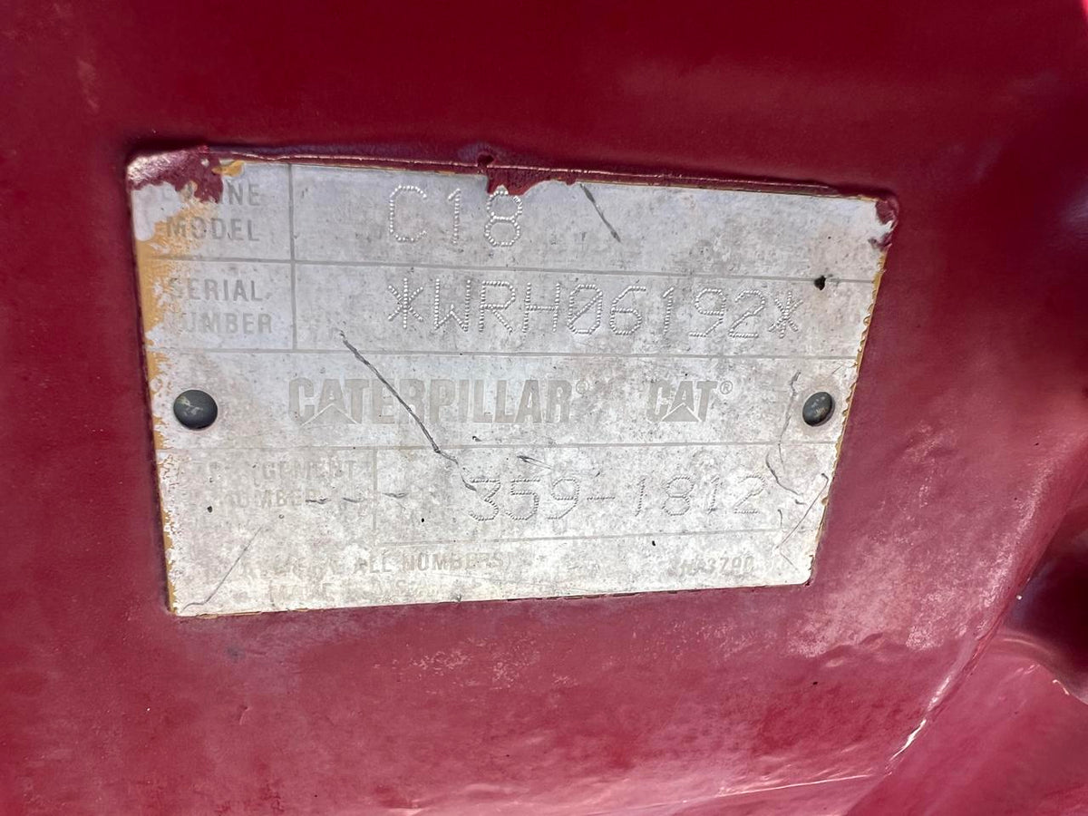C18 Caterpillar 630 HP Diesel Industrial Engine Year  2014 US EPA Tier 3 Pre Emission DSLP1326