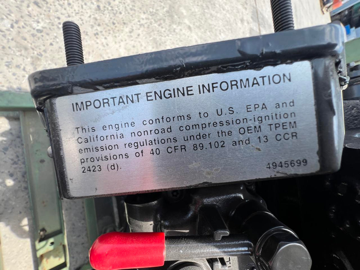 4B 4.5 Liter Cummins New Industrial Engine Mechanical Fuel System