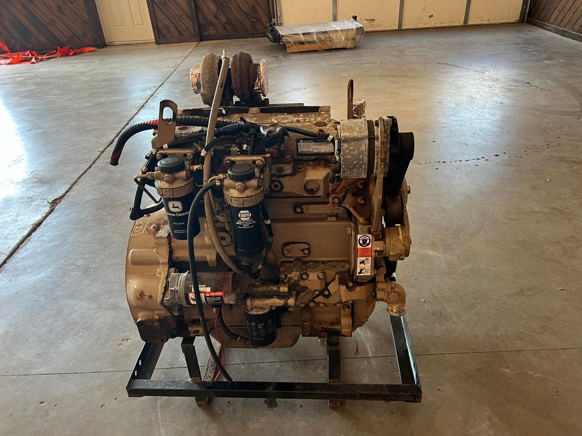 4.5 Liter John Deere Engine Take Out of Generator, 8000 Hours, Common Rail Tier 3