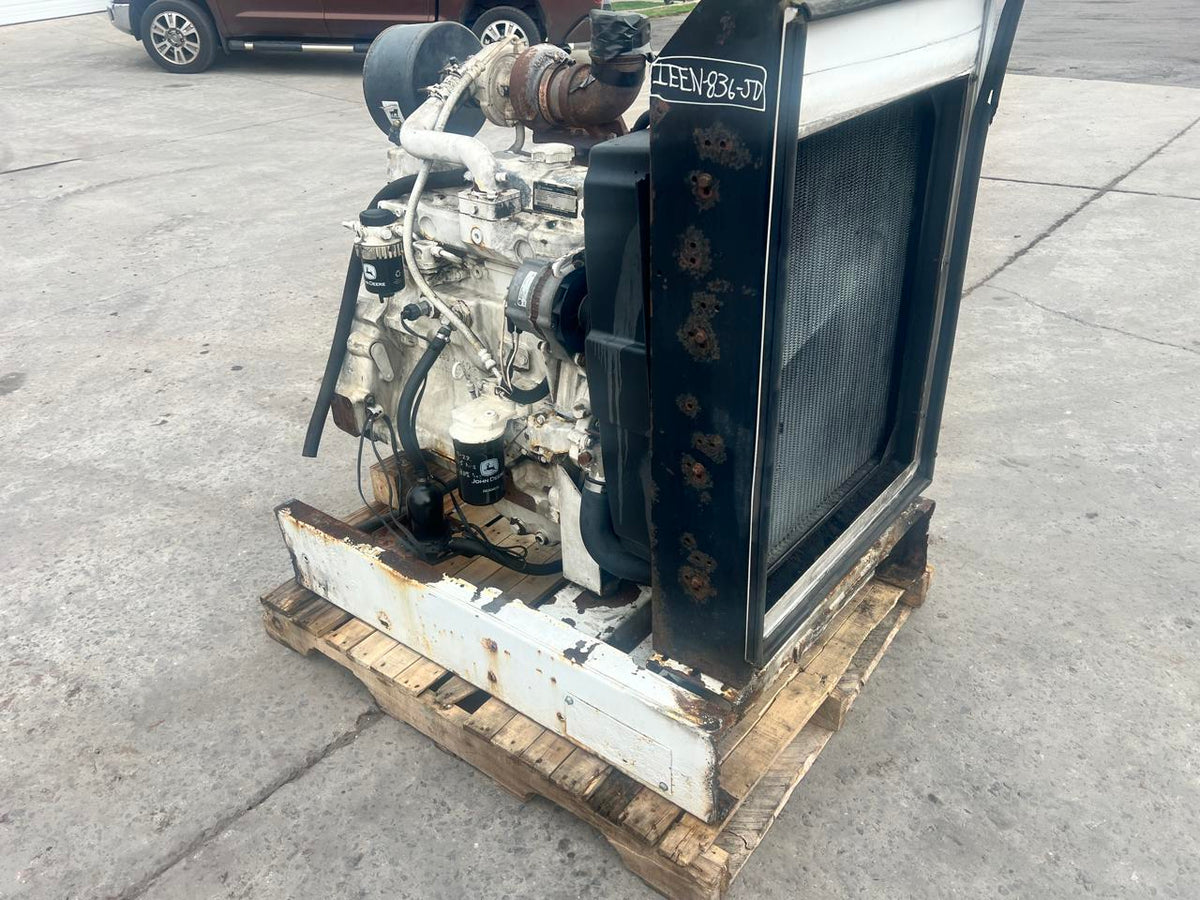 4.5 Liter John Deere Industrial Engine Power Unit with Radiator