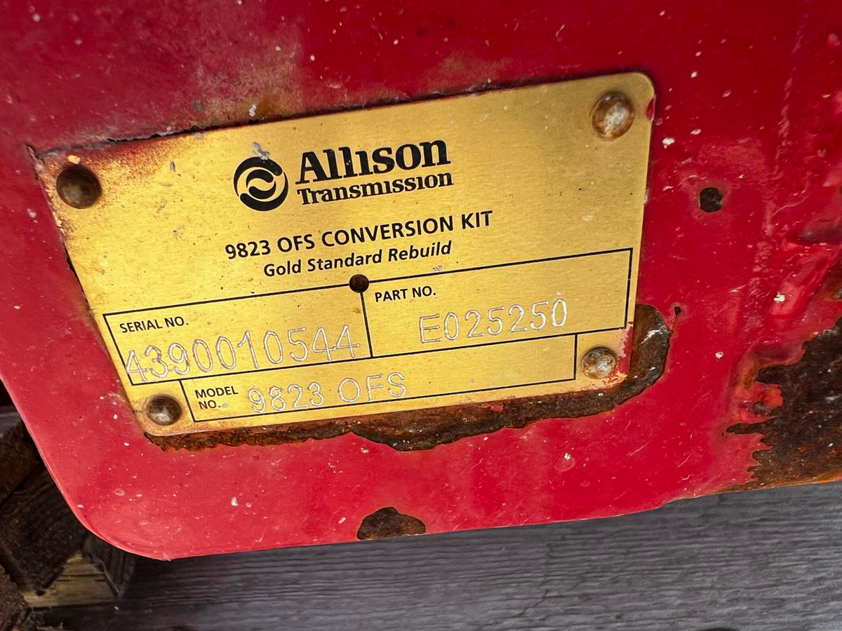 9820 OFS Allison Automatic Transmission for Oil Field Application for Fracking DSLP1352
