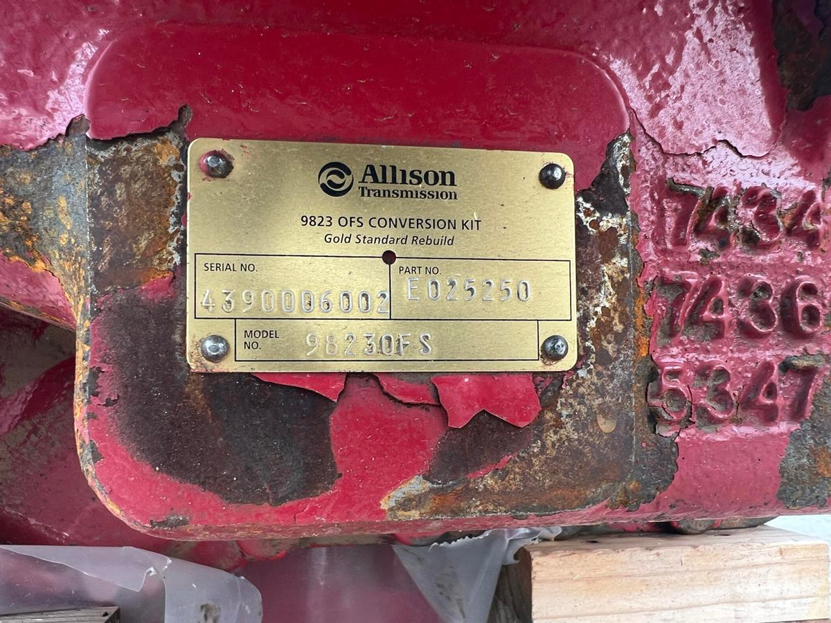 9823 OFS Allison Automatic Transmission Good Used Testing for Use in Fracking DSLP1354