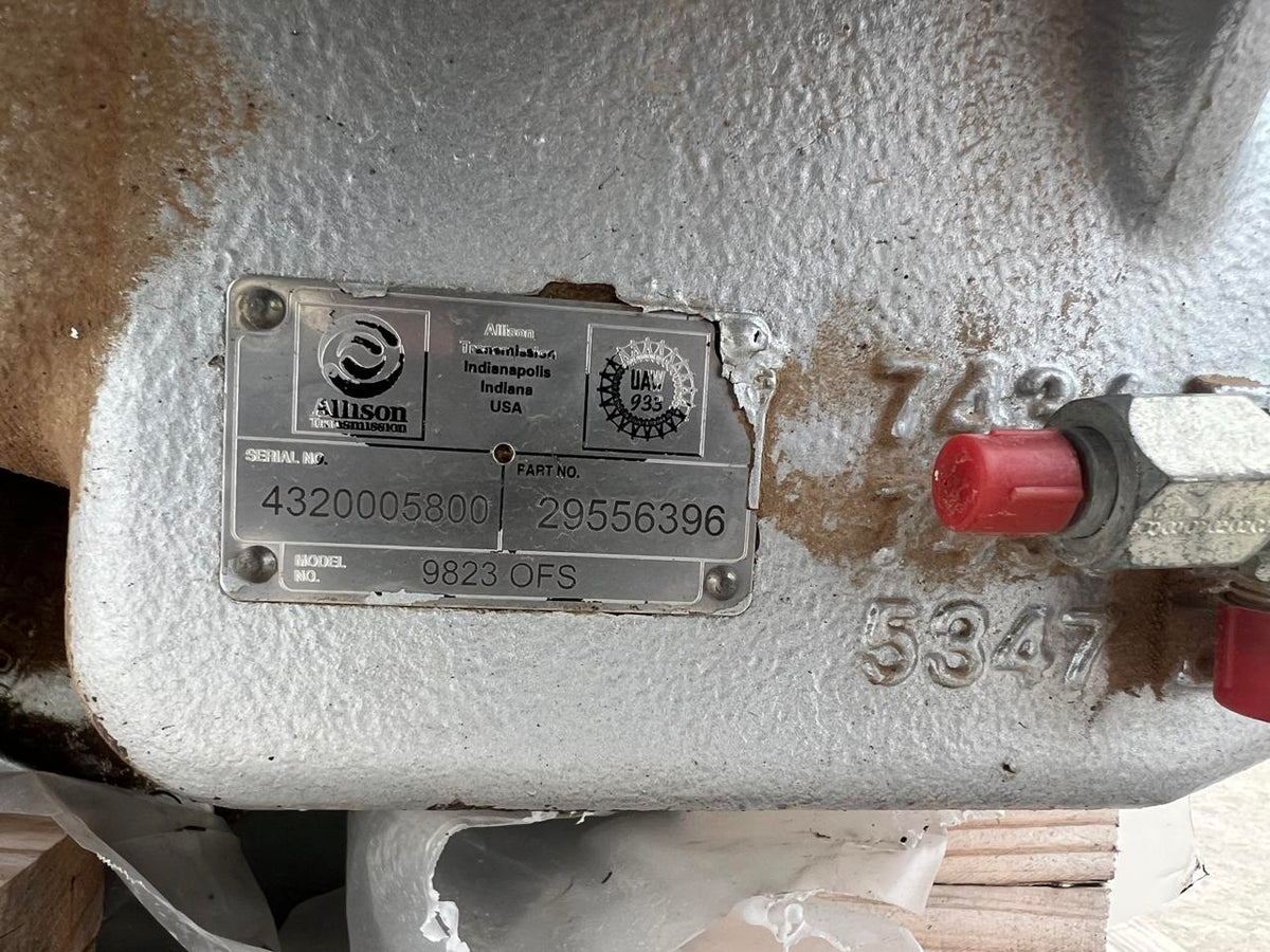 9823 OFS Allison Automatic Transmission Good Used Tested For Use in Fracking DSLP1355