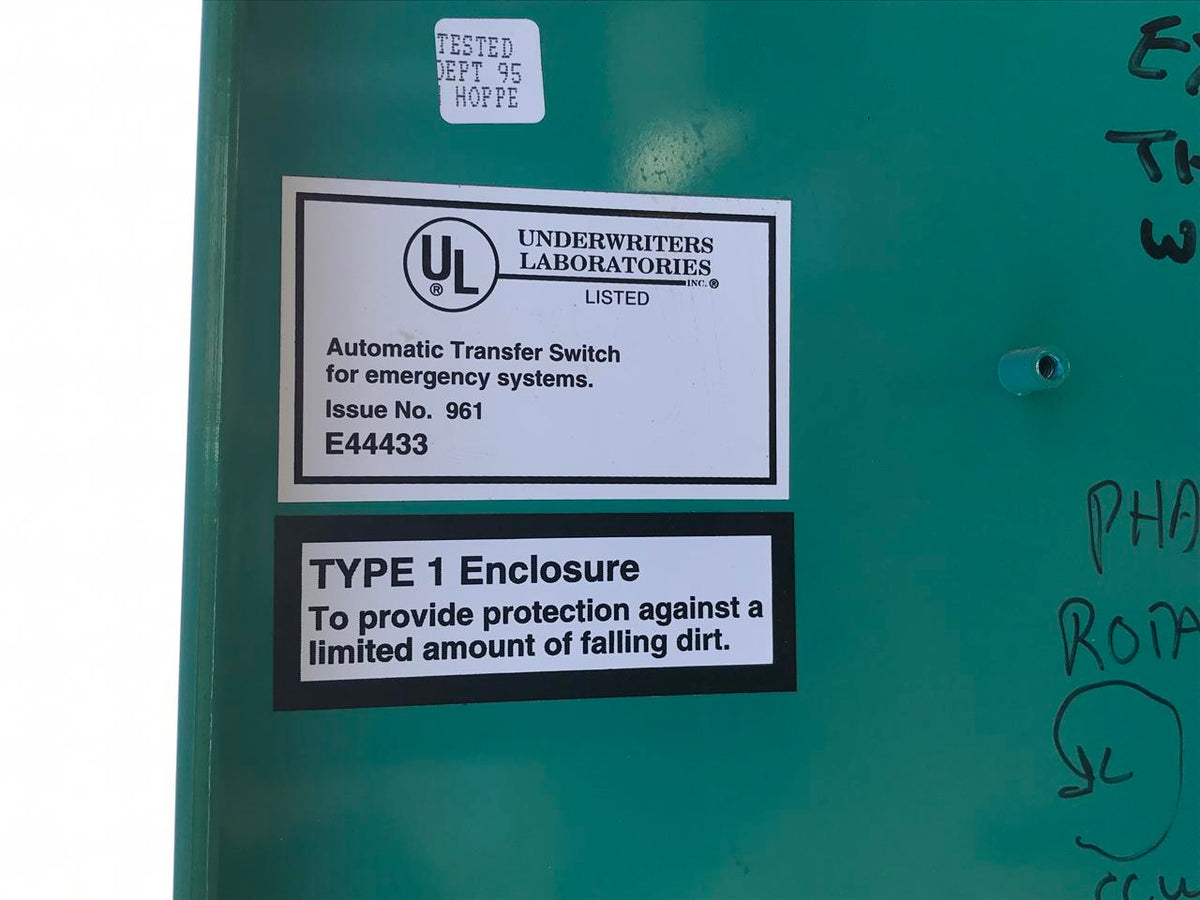 Cummins Onan Transfer Switch 150 Amps, 1997, 3 Phase