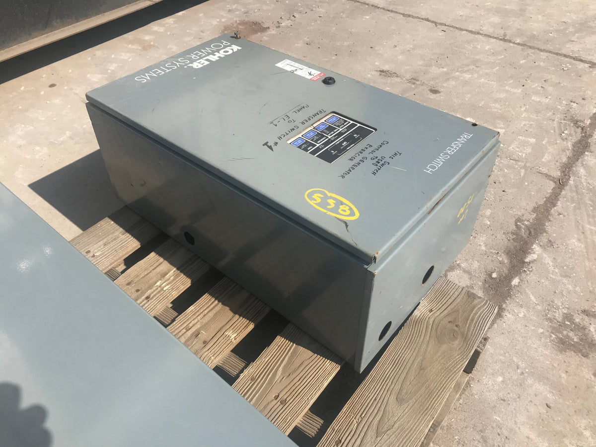 Kohler 70 Amp Transfer Switch, Year 2006, 208 volts, 3 Pole, 3 Phase, NEMA 1