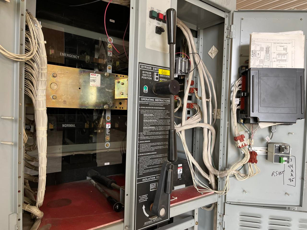 Asco 7000 Series Power Transfer and Bypass Switch, 1600 Amps, 480/277 volts, Type 1 Enclosure
