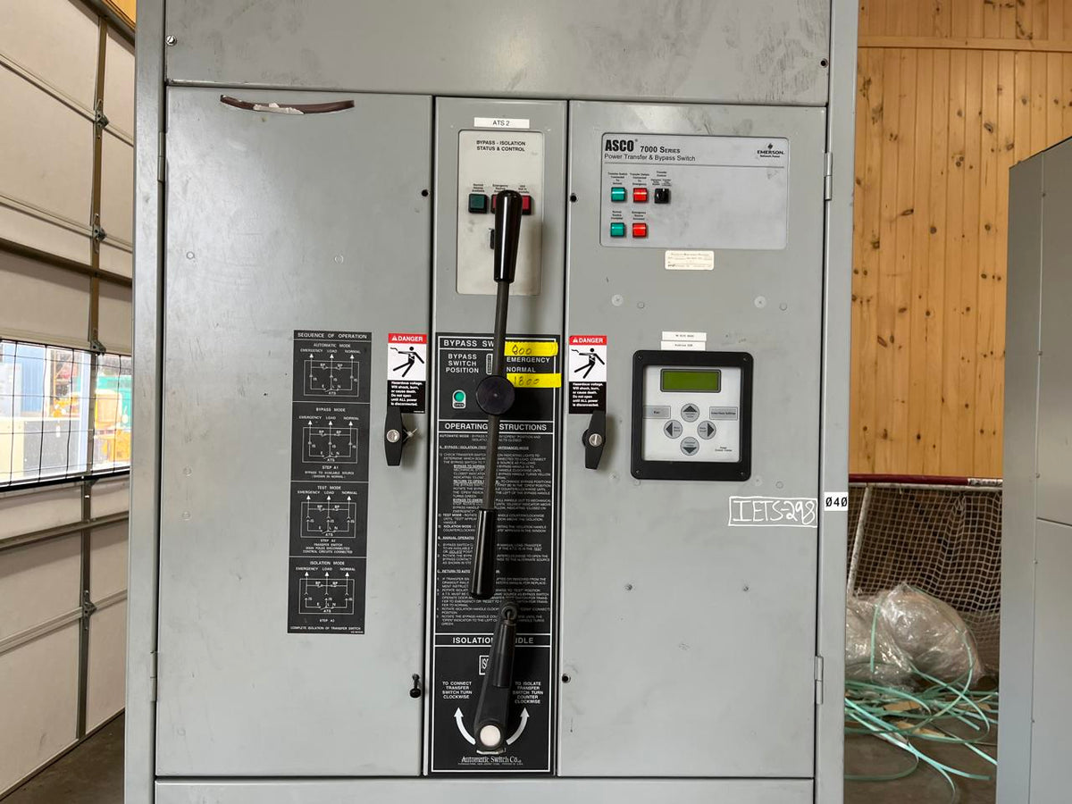 Asco 7000 Series Power Transfer and Bypass Switch, 1600 Amps, 480/277 volts, Type 1 Enclosure