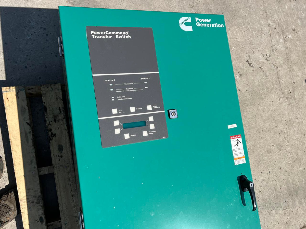 Cummins Automatic Transfer Switch, 400 Amps, Year 2010,  480 Volts, 3 Poles, Nema 1