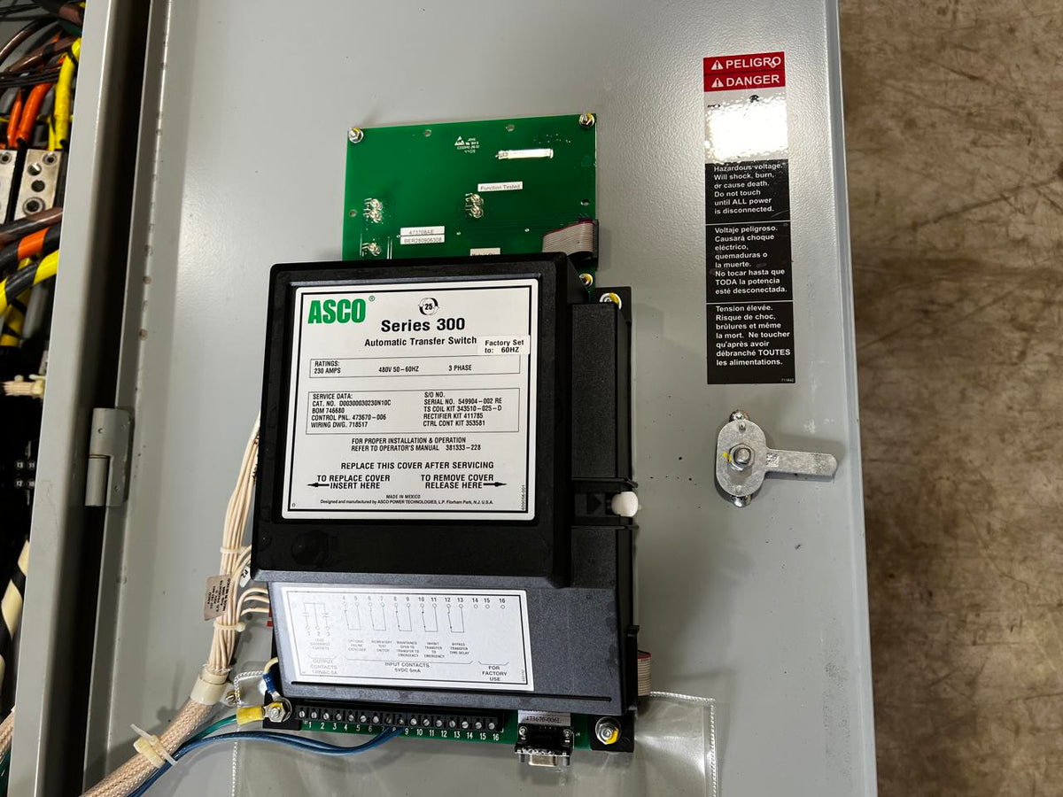 Asco 300 Series Automatic Transfer Switch, 230 Amp
