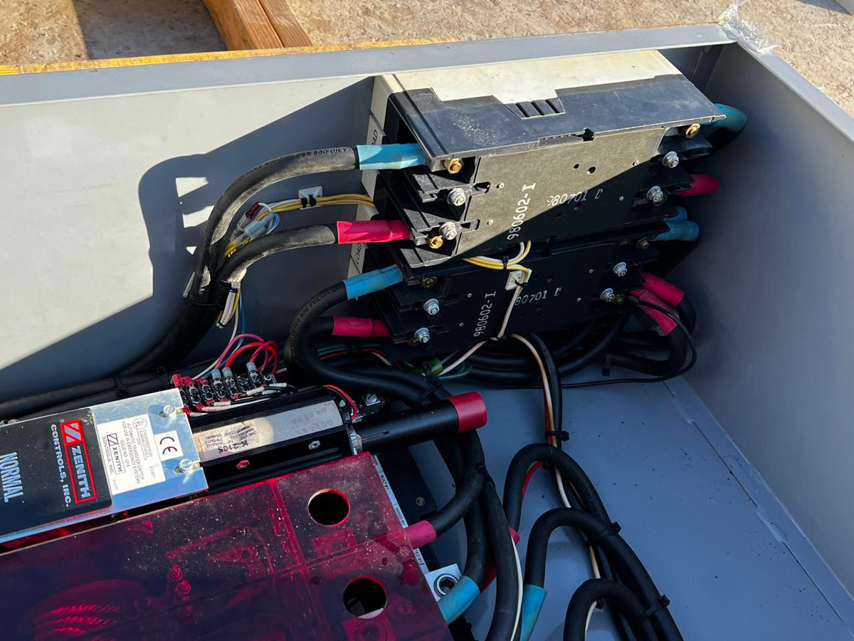 Zenith Automatic Transfer Switch, Service Entrance Rated with Disconnect Breaker, Nema 1, Can be used on 240 or 480, 1 Phase