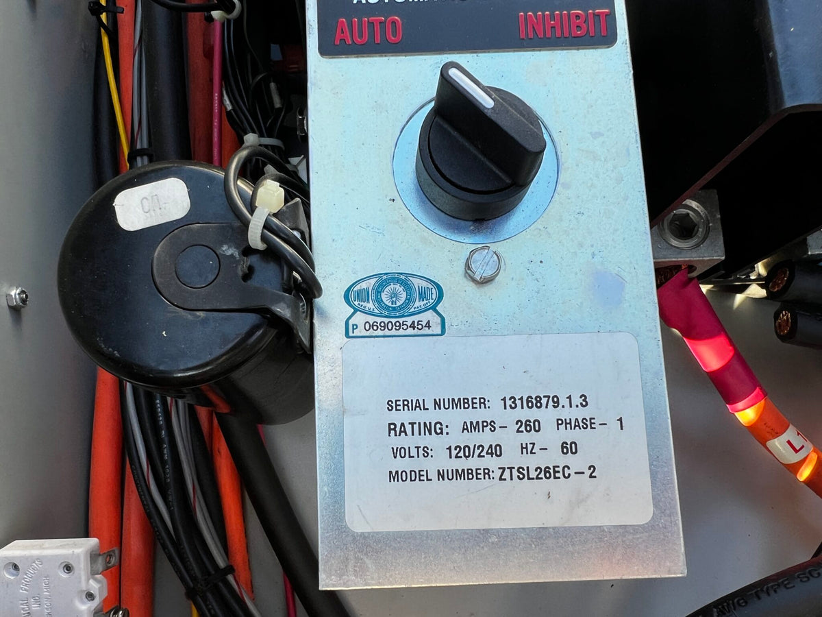 Zenith Automatic Transfer Switch, Service Entrance Rated with Disconnect Breaker, Nema 1