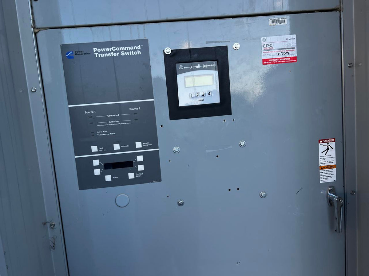 Onan/Cummins Automatic Transfer Switch, 1600 Amps, with Nema 3 Enclosure (Roof Panel Missing)
