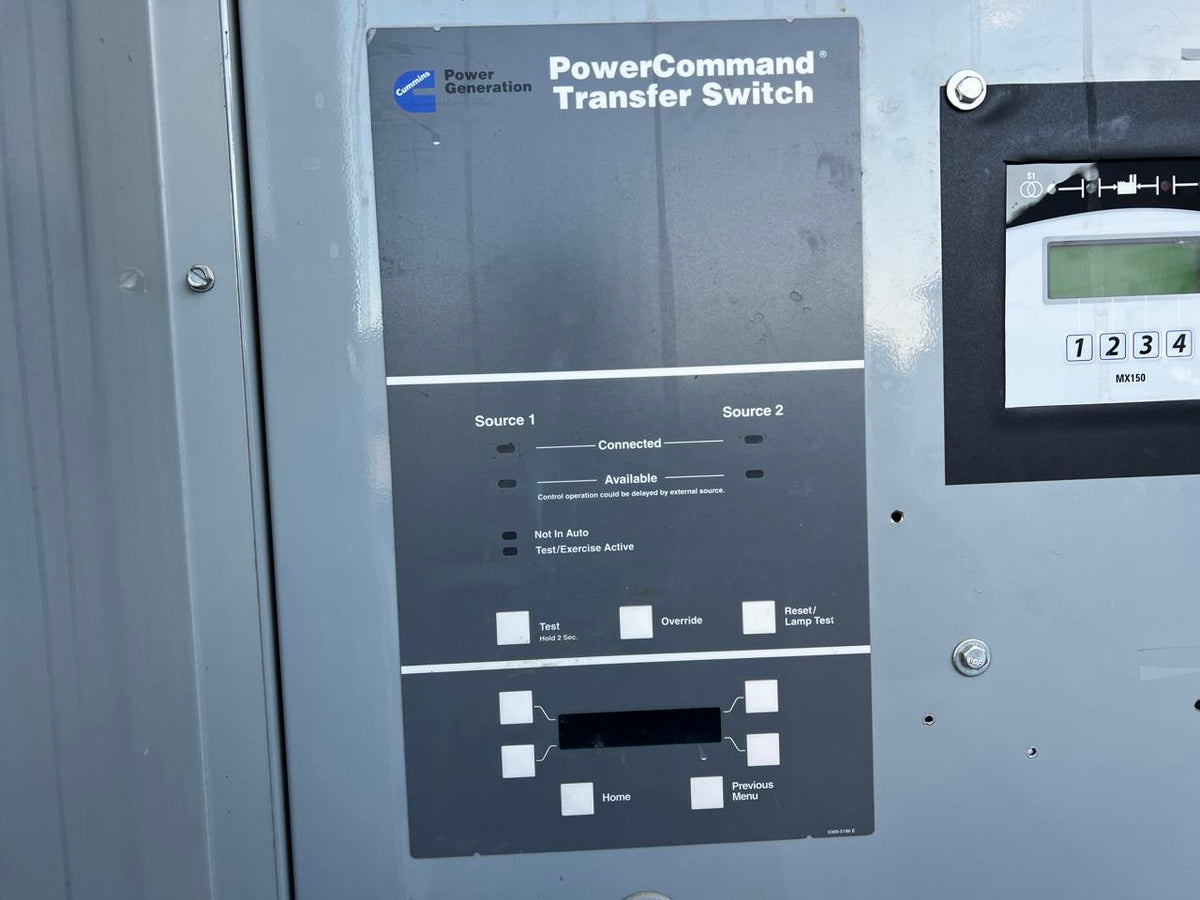Onan/Cummins Automatic Transfer Switch, 1600 Amps, with Nema 3 Enclosure (Roof Panel Missing)