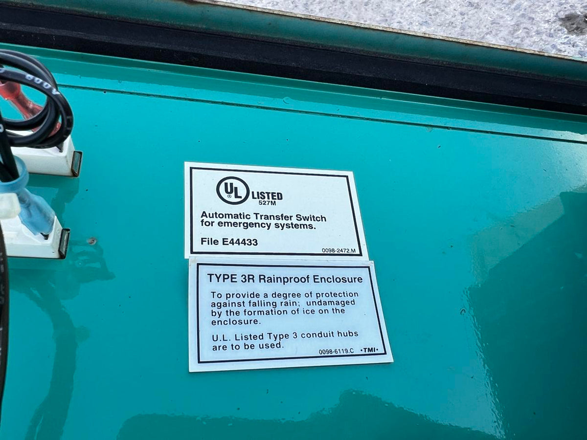 Onan Automatic Transfer Switch, 225 A, 480 V, Nema 3