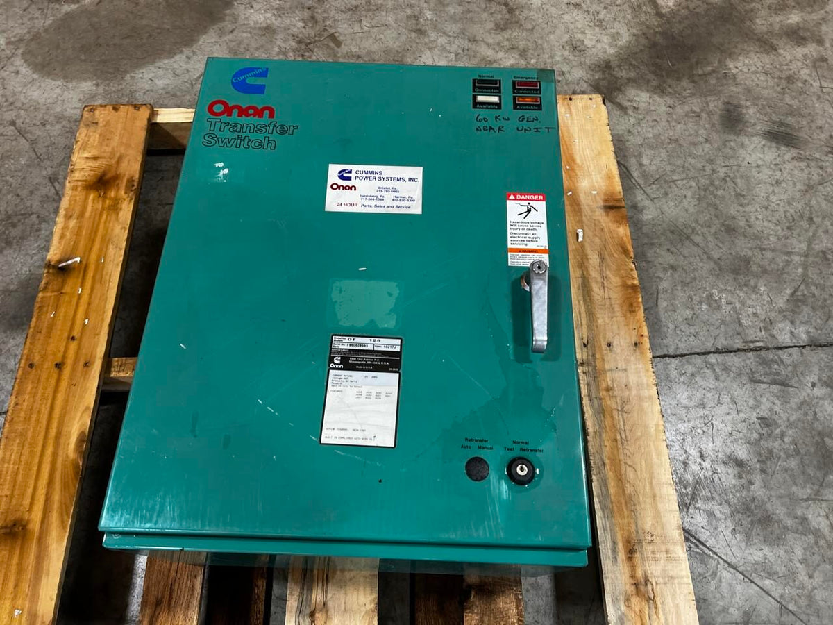 Cummins/Onan Automatic Transfer Switch, 125 Amp, Nema 1 Encl