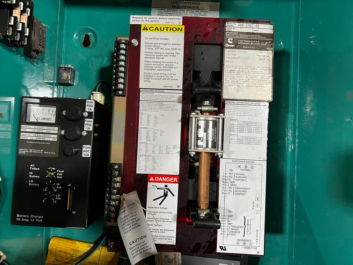 Cummins/Onan Automatic Transfer Switch, 125 Amp, Nema 1 Encl