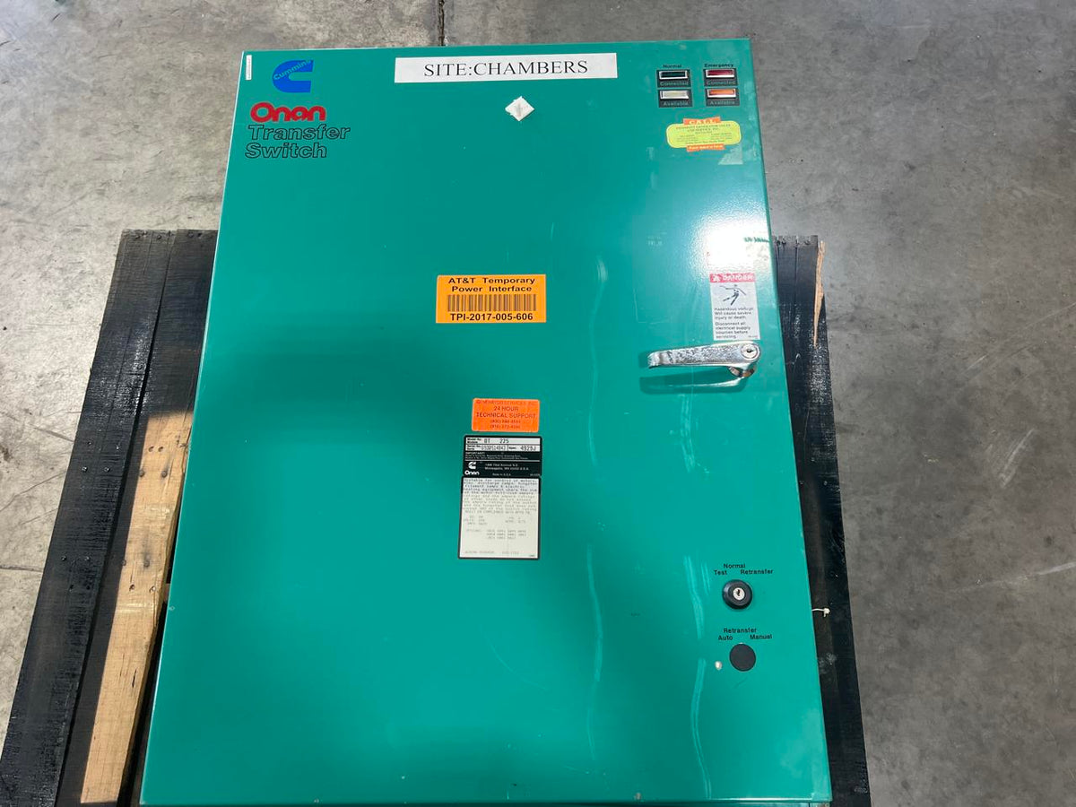 Cummins/Onan Automatic Transfer Switch, 1 Ph, 240 V, Nema 1