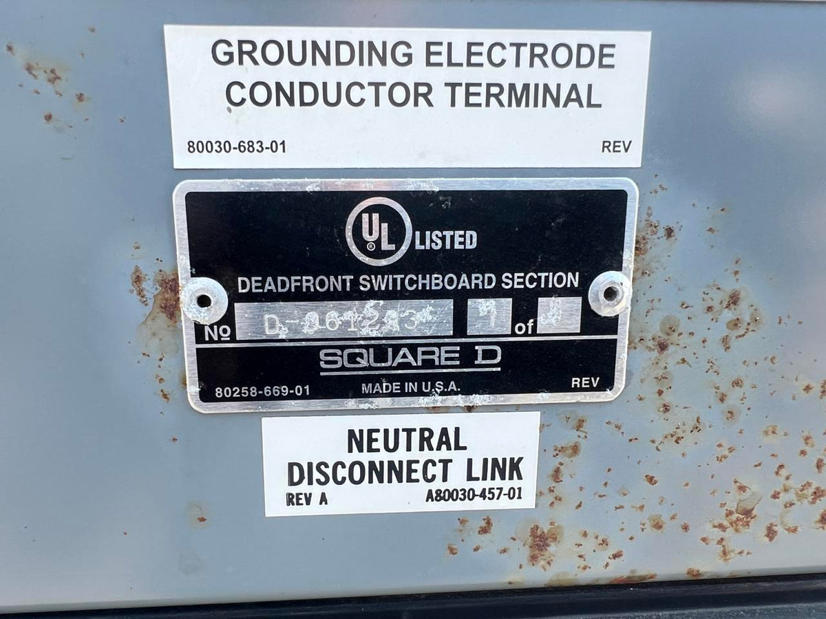3000 A Square D Disconnect Breaker in Cabnet