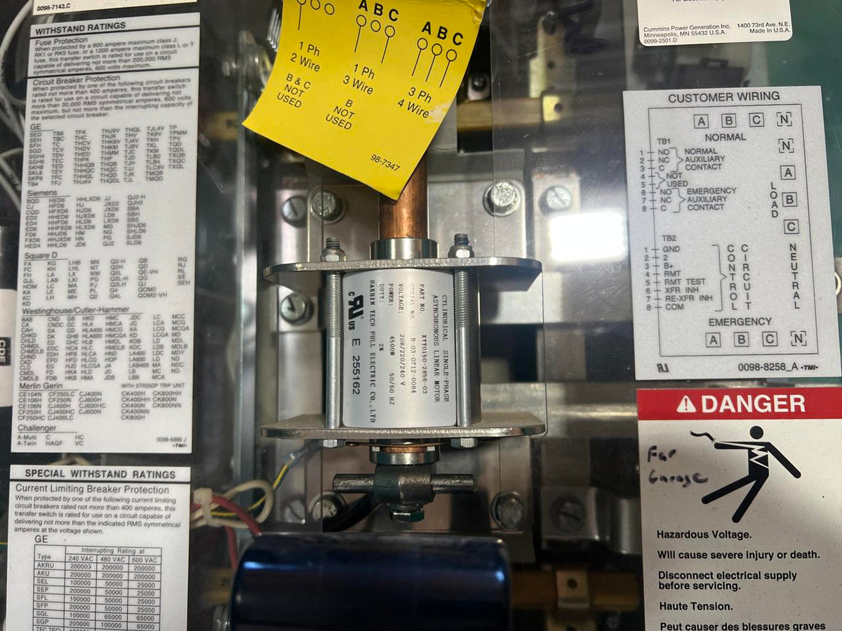 Onan/Cummins Automatic Transfer Switch, 225 A, Nema 3 Enclosure
