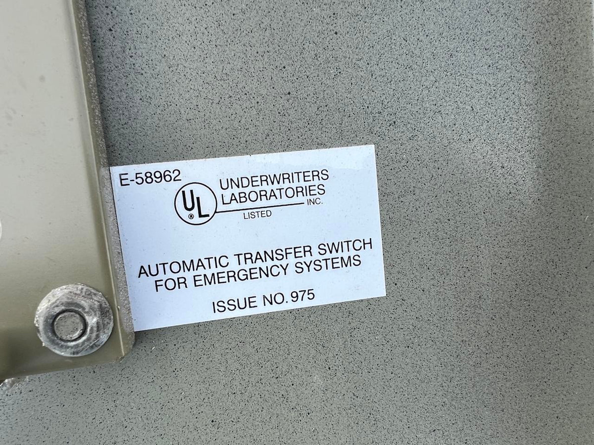 Kohler Automatic Transfer Switch, 225 A, 277/480 Volts, Nema 1 Enclosed