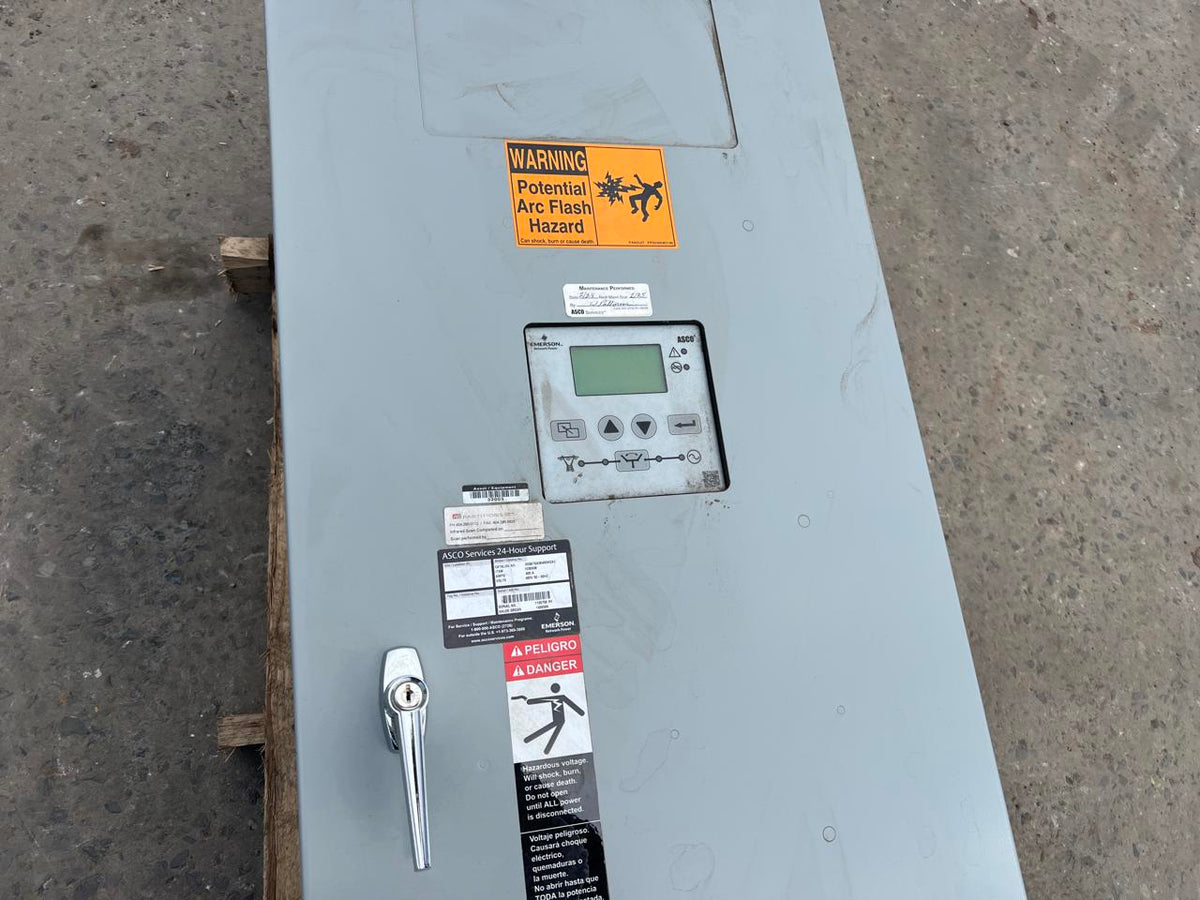 400 A, 480 Volts, Asco Automatic Transfer Switch, Nema 1 Enclosure