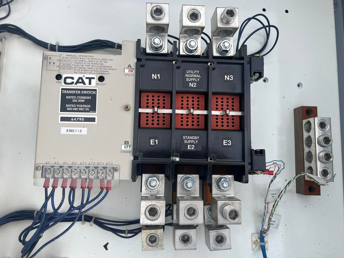 200 A, 480 Volt, CAT Transfer Switch, Nema 3 Enclosure