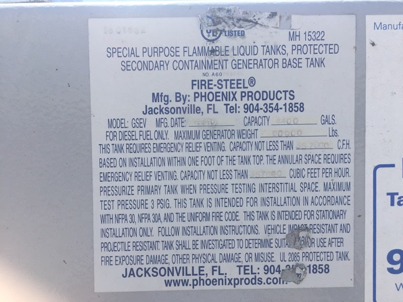 New Surplus Phoenix Products GSEV Base Fuel Tank - DPC1245