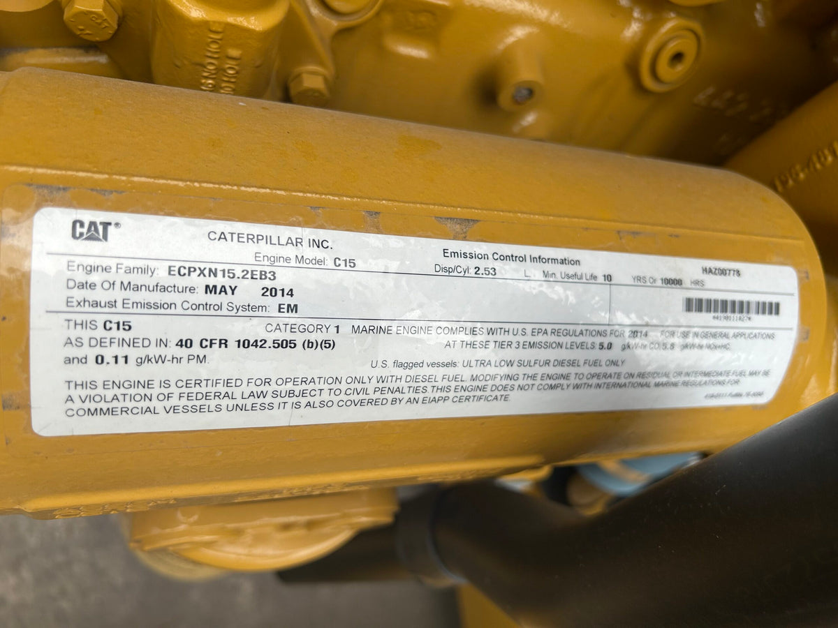 New Surplus Caterpillar C15 ACERT 536HP Tier 3 Diesel Power Unit - DPC1175