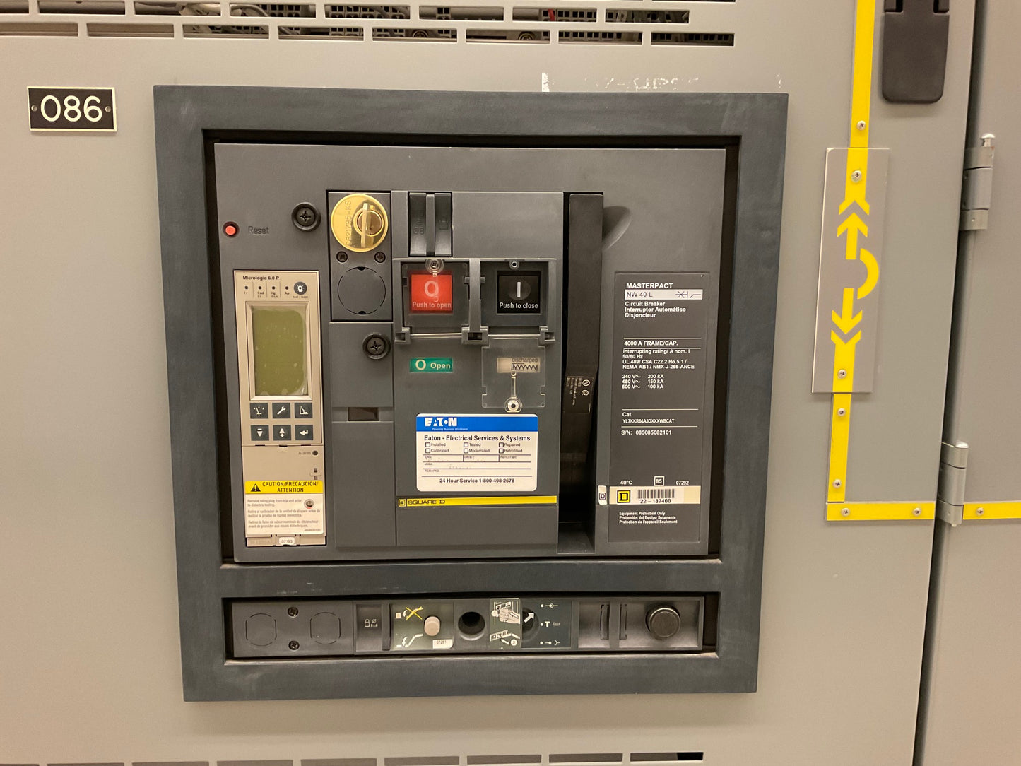 Square D 4000A 480V 3PH 3W 10 Section Switchgear (SKU: 110716)