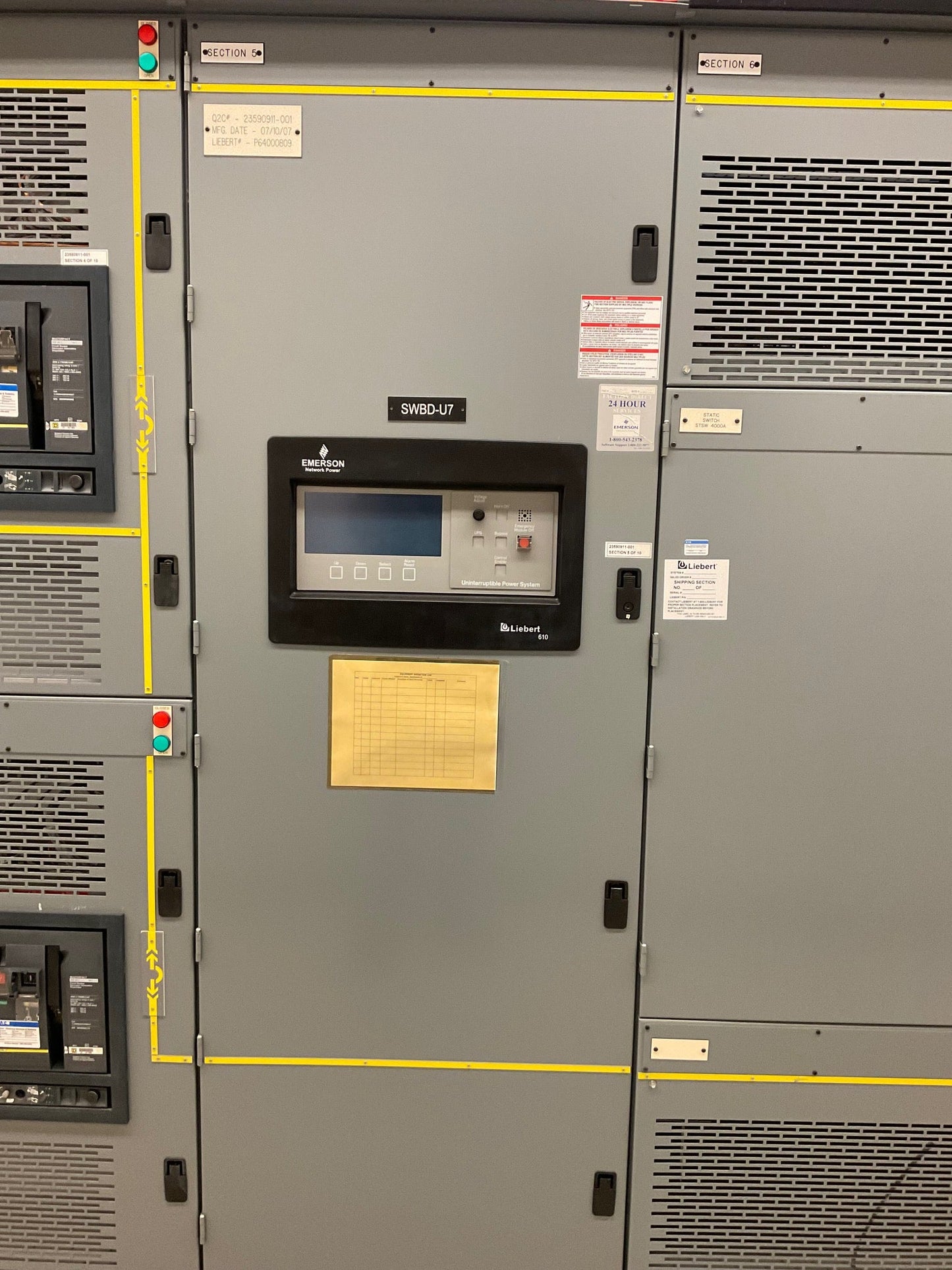 Square D 4000A 480V 3PH 3W 10 Section Switchgear (SKU: 110716)